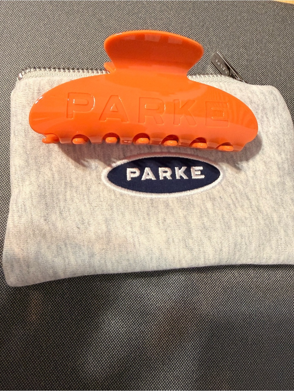 Parke Orange Hair Claw — Vibrant Everyday Grip